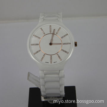 Super thin size case ceramic watch with fancy, novelty items, OEM and ODM orders are welcome